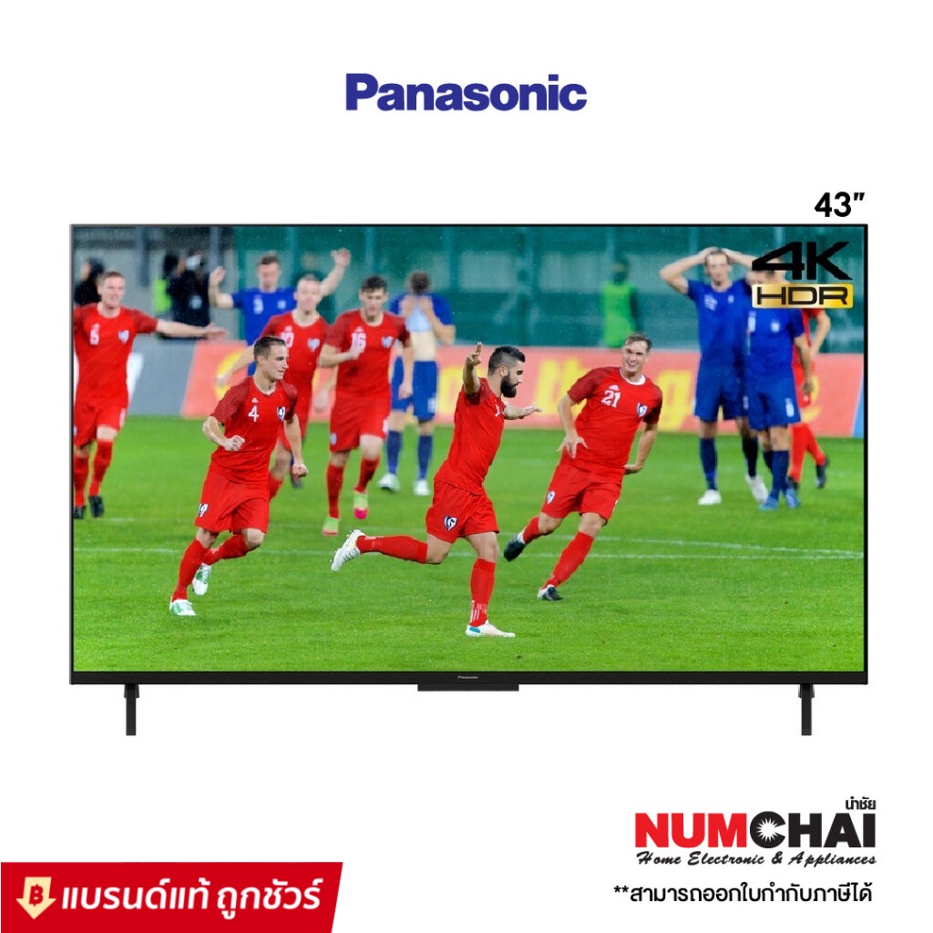 ทีวี Panasonic LED TV (4K,Android TV,Google Assistant) ขนาด 43 นิ้ว รุ่น TH-43LX800T