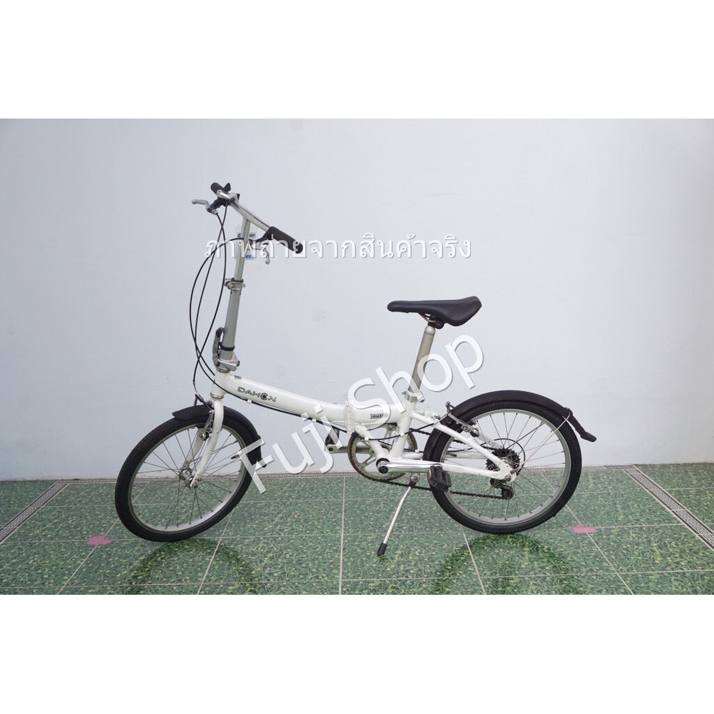 จักรยานพับได้ญี่ปุ่น - ล้อ 20 นิ้ว - มีเกียร์ - อลูมิเนียม - Dahon Metro - สีขาว [จักรยานมือสอง]