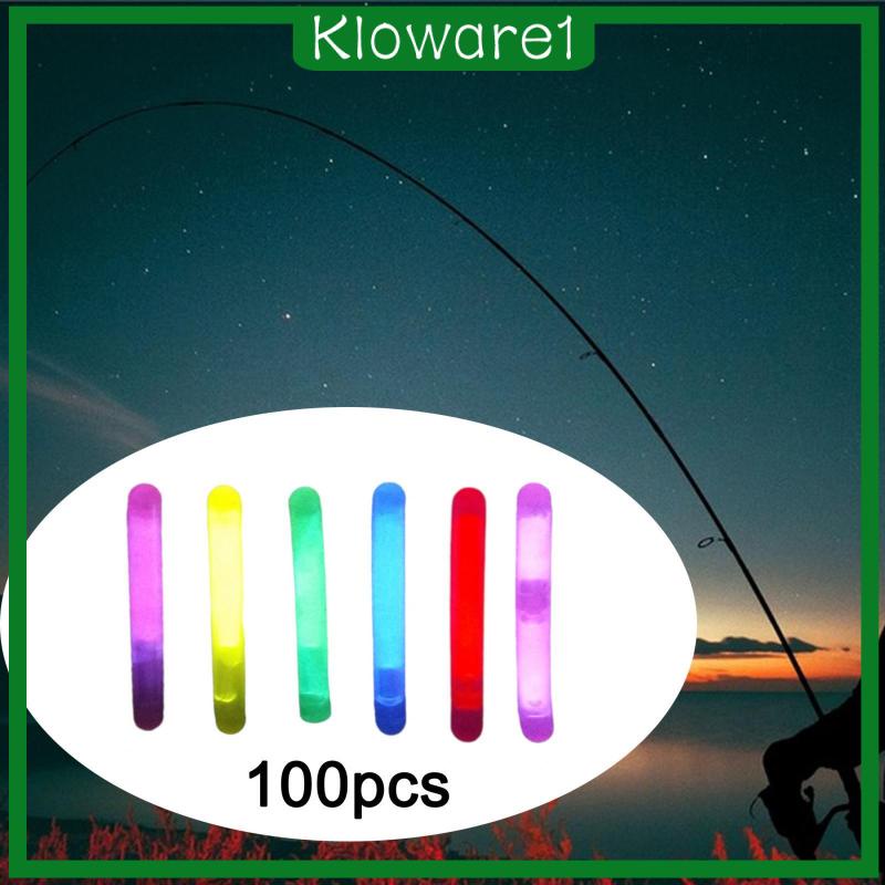 [Kloware1] แท่งเรืองแสง แบบพกพา สําหรับคันเบ็ดตกปลา 100 ชิ้น