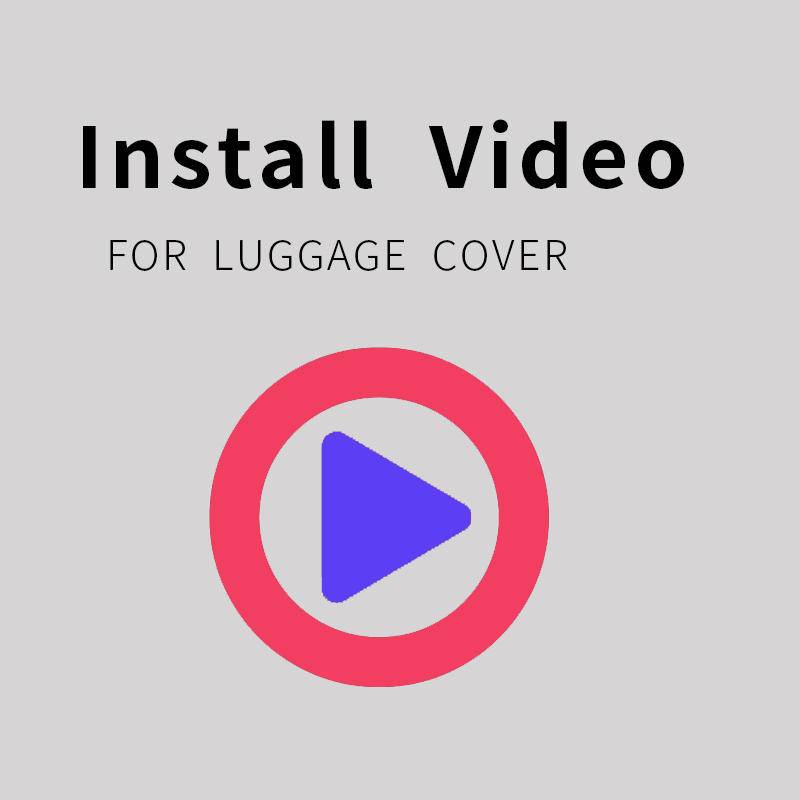 【Video++】Non-product，Just a video!!  For Luggage Cover Installation Video!!