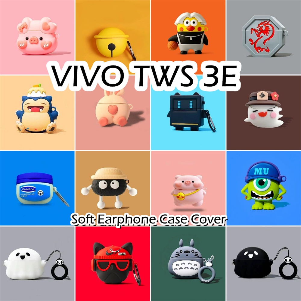 สําหรับ VIVO TWS 3E กรณี Anti-fall การ์ตูน series ซิลิโคนนุ่มหูฟังกรณีปลอก NO.2