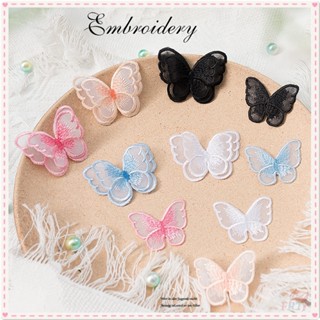 ♚ แผ่นรีดติดเสื้อ ลายผีเสื้อออร์แกนซ่า ♚ แผ่นแพทช์รีดติดเสื้…