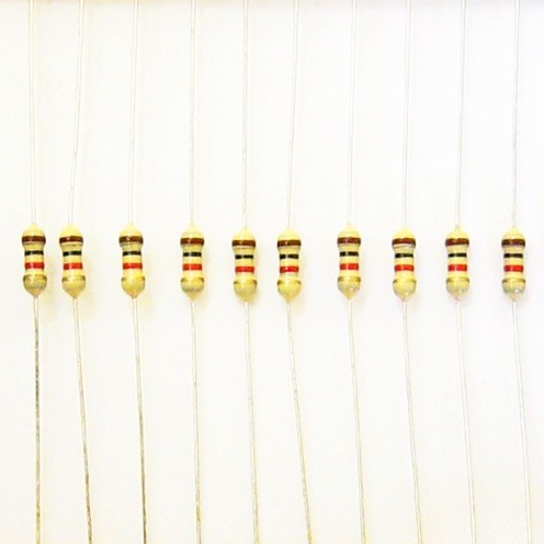 R Resistor ตัวต้านทาน 5% 1/4W 20 ชิ้น ( 10R - 10k ) พร้อมส่ง คุณภาพดี