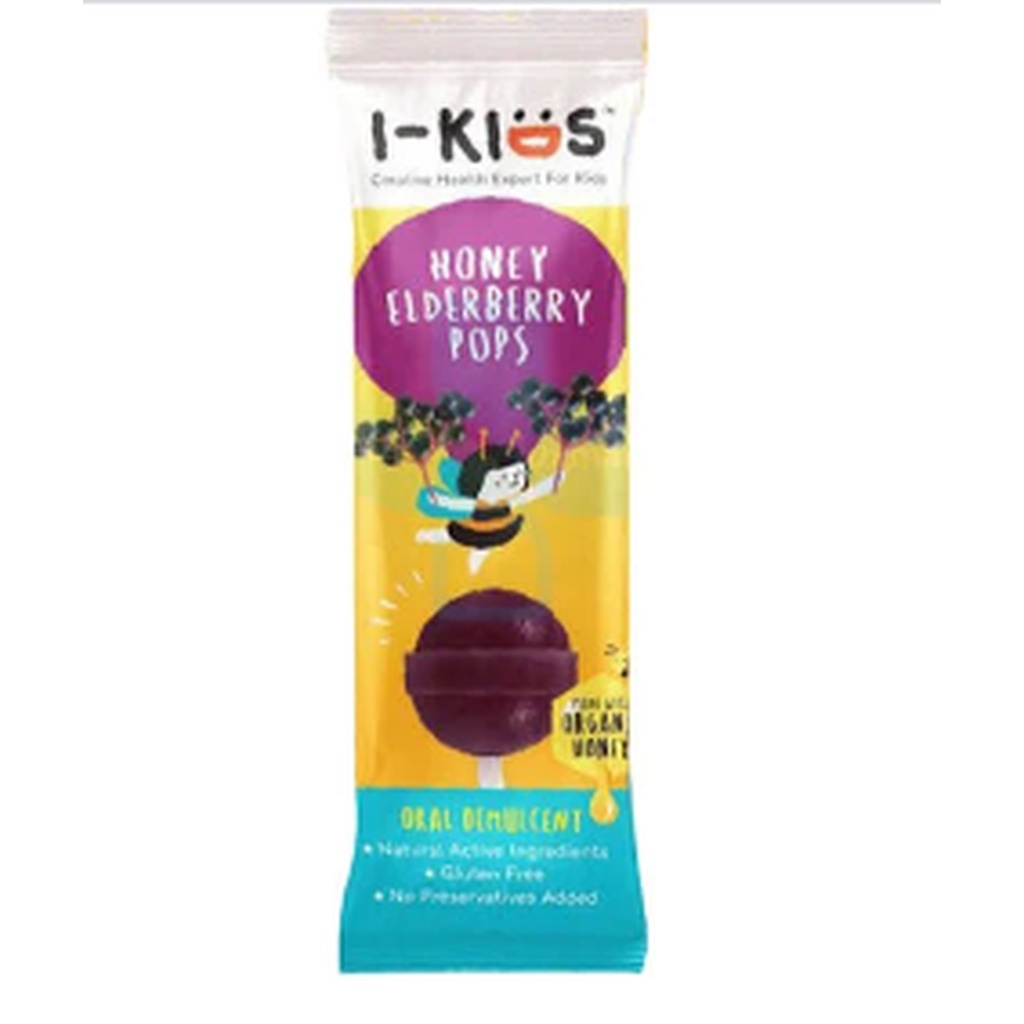 i-Kids POPS Honey Elderberry (ลูกอม)