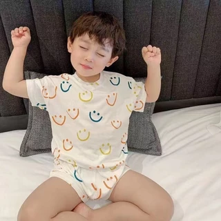 🎊ชุดเซ็ทเด็ก แฟชั่นเด็ก เสื้อแขนสั้นกางเกงขาสั้น พิมพ์ลายน่ารักๆ🎊พร้อมส่ง
