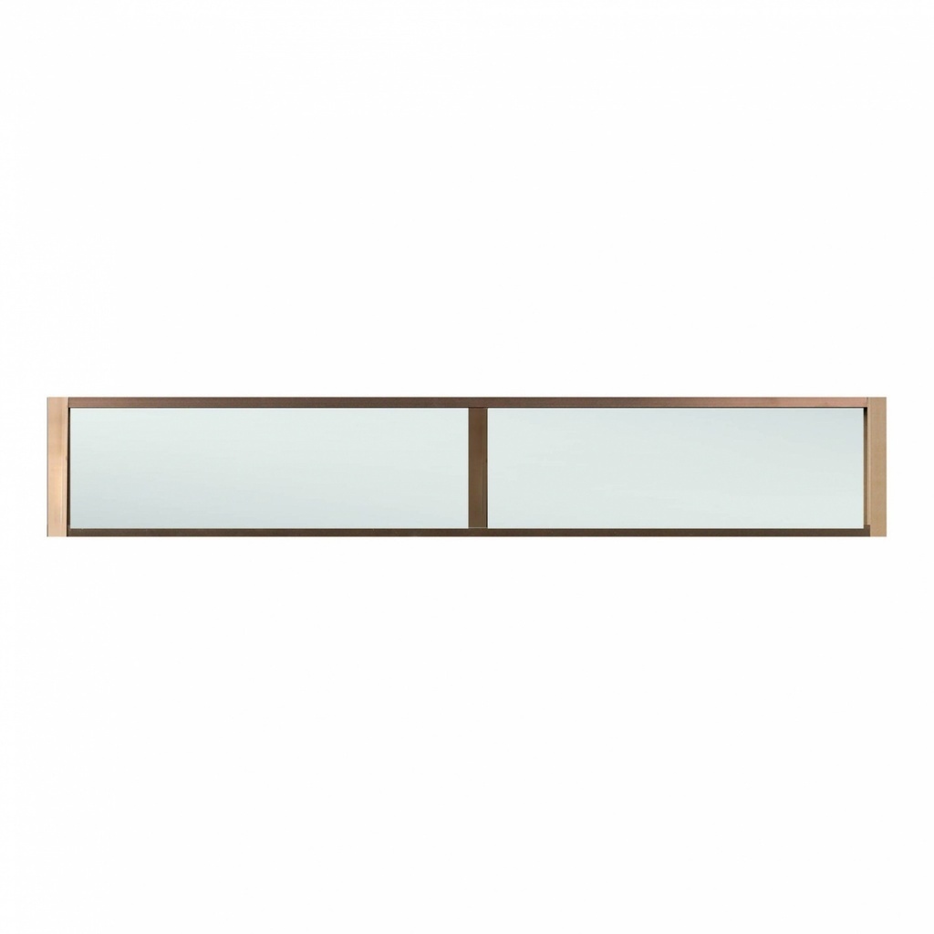 LOCAL789 TRUSTAND (ENZO) หน้าต่างอะลูมิเนียมช่องแสงติดตาย EZ-FIX2004 ก.200*ส.40 ซม. สีชา ร้านอยู่ในไ