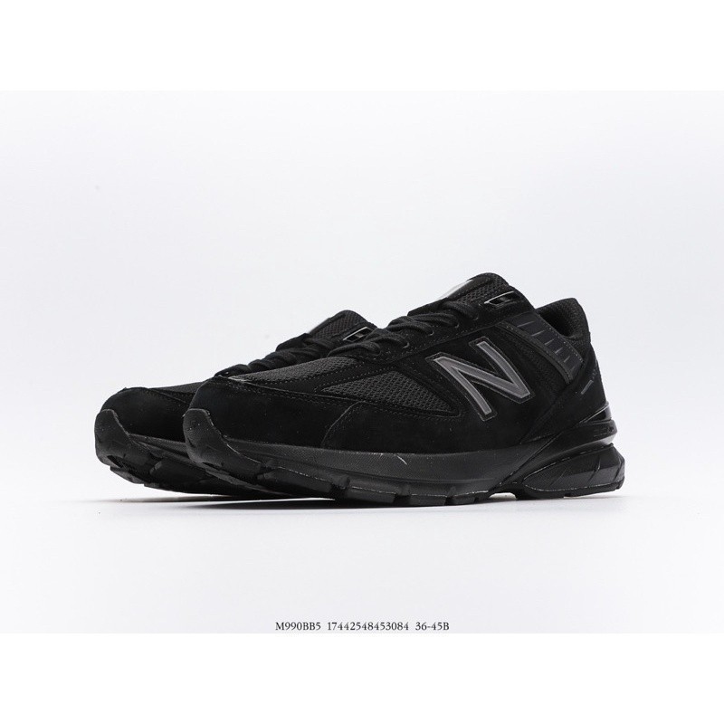 Sepatu New Balance 990 V5 M990BB5 Triple Black BNIBWT  แฟชั่น