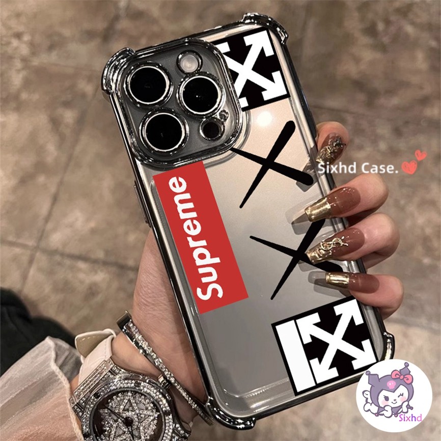 สําหรับrealme C53 C51 C11 C15 หมายเหตุ 50 C63 C55 C35 C30 C33 C31 C30s C17 9Pro 9i 5i 5s 5 Narzo50i 50Aหรูหรานุ่มสี่มุมAnti Drop Protection Supreme Coolแนวโน้มเคสโทรศัพท์