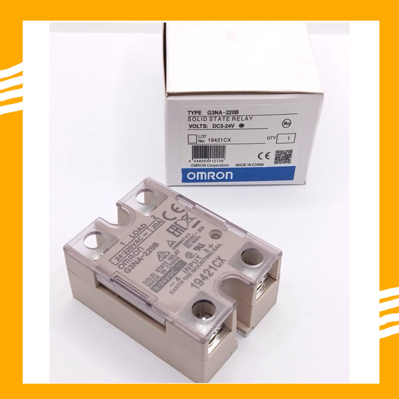 ถูกสุด! G3NA - 220B โซลิตสเตทรีเลย์ TYPE G3NA - 220B SOLID STATE RELAY VOLTS: DC5-24V LOT