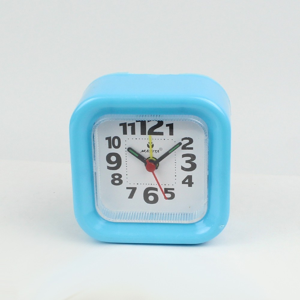 แม่นยำ นาฬิกาปลุก ทรงสี่เหลี่ยม Alarm Clock TA-333  นาฬกาตั้งโต้ะ รุ่น Square-plastic-Alarm-Clock-TA