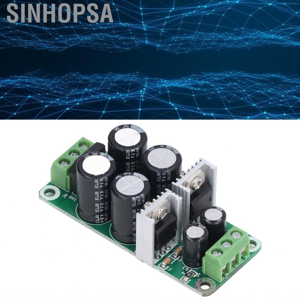 Sinhopsa บอร์ดตัวกรองเชิงลบ rectifier เชิงบวก OP AMP Dual Power Voltage Regulator 12V 470UF Stabiliz