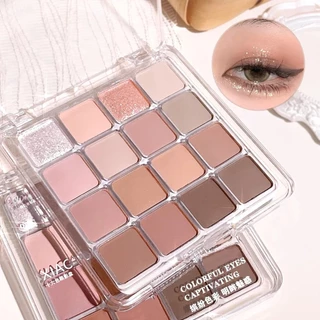 shiny girl: อายแชโดว์ พาเลตอายแชโดว์กันน้ำ16สี เนื้อกลิต​เตอร์​ สีสวย YQ16 - แบบพกพาและใช้งานง่าย