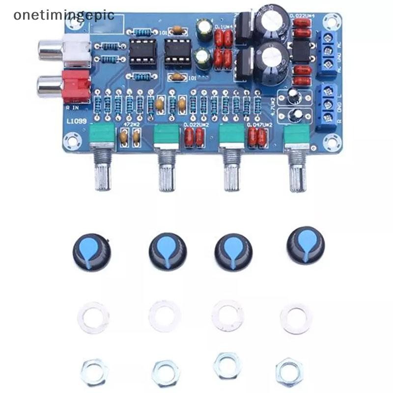 Onetimingepic NE5532 สเตอริโอ Pre-amp Preamplifier โทนบอร์ดเสียง 4 ช่องโมดูลเครื่องขยายเสียง Onetimingepic