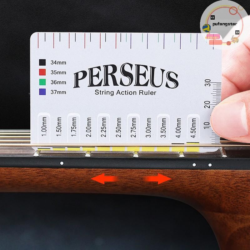 Pufangstar อุปกรณ์กีตาร์วัดไม้บรรทัดเครื่องมือกีตาร์ไฟฟ้าสําหรับ String Instruments TH