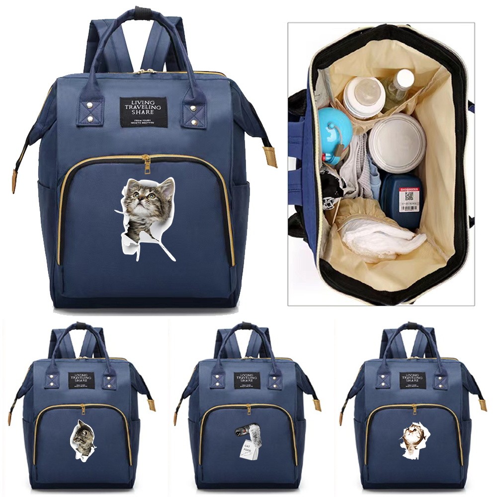 Diaper Bag Mommy Diape Backpack Multifunctional Backpack Outdoor Care Supplies Storage Organizer Cut