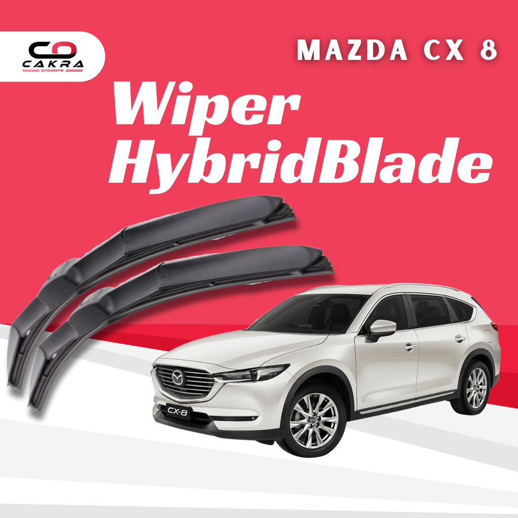 2 ชิ้น Premium Hybrid Blade Wiper ซ้ายขวาสําหรับ Mazda CX-8 W301