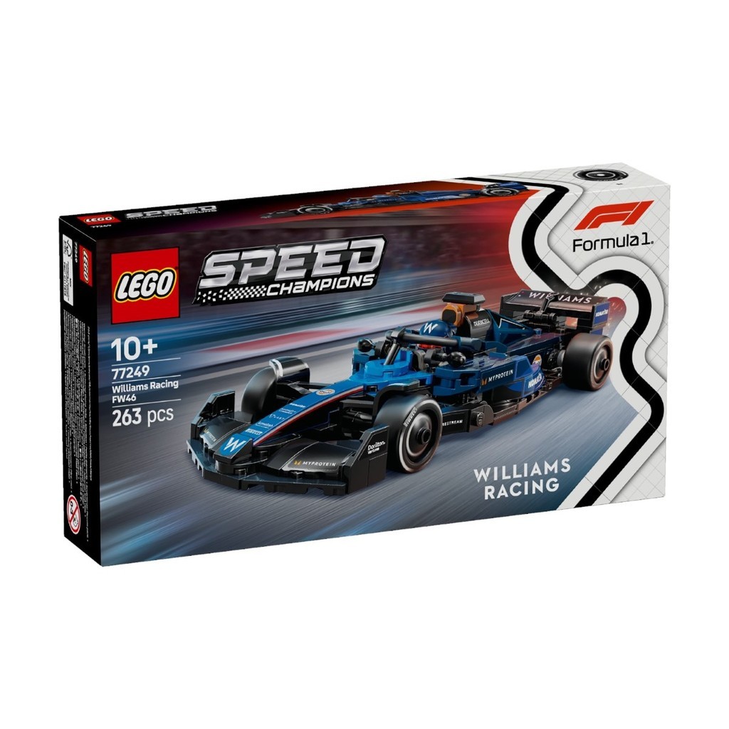 LEGO 77249 Speed Champions Williams Racing FW46 F1 Race Car Building ชุดของเล่น (263 ชิ้น)