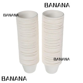 Banana1 ถ้วยกระดาษไฟเบอร์ สําหรับใส่เครื่องปรุง เยลโล่ ช็อต 100 ชิ้น