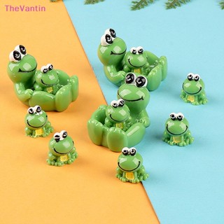 Thevantin ตุ๊กตาเรซิ่น รูปการ์ตูนกบน้อยน่ารัก สําหรับตกแต่งบ้าน สวนขวด DIY