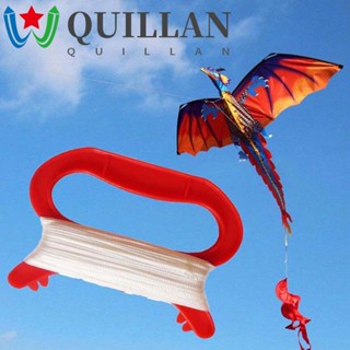 Quillan ว่าวพลาสติก แบบบาง สีแดง ของเล่นสําหรับเด็ก