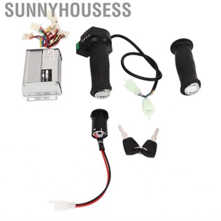 Sunnyhousess Controller Set Brushed and Throttle Handle Light Weight 48V 1000W for Motorcycles