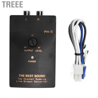 Treee Car Audio Converter 50W RCA Line Output for Vehicles