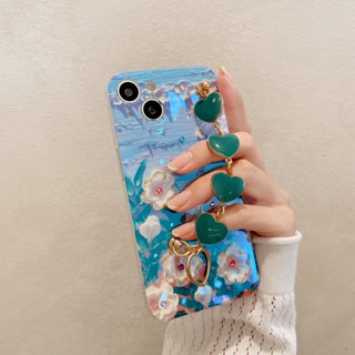 เคสโทรศัพท์มือถือ ลายภาพวาดสีน้ํามัน รูปดอกไม้ ป้องกันเลนส์ พร้อมสายคล้อง สําหรับ OPPO Reno 10 10 Pro 10 Pro+ 5G 2023