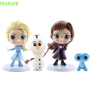 Instore โมเดลฟิกเกอร์ PVC รูปการ์ตูน Snow Queen Frozen2 ขนาด 2-8 ซม. ของเล่นสําหรับเด็ก