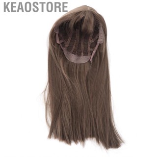 Keaostore Honey Brown Wig  Full Wrap Long Straight Adjustable High Density Realistic for Cosplay Women