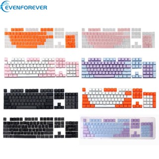 Ev ปุ่มกดคีย์บอร์ด 104 PBT โปร่งแสง สําหรับ Cherry MX Switches