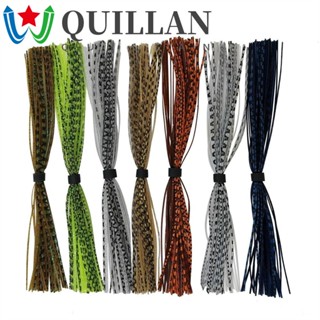 Quillan เหยื่อตกปลา ซิลิโคน กลิตเตอร์ คละสี อุปกรณ์เสริมตกปลา 44 เส้น