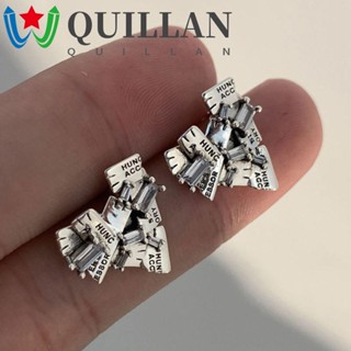 Quillan ต่างหูหัวใจรัก พังก์ ฮิปฮอป ปาร์ตี้ ของขวัญ โลหะผสม สาวหัก สไตล์เกาหลี ต่างหู