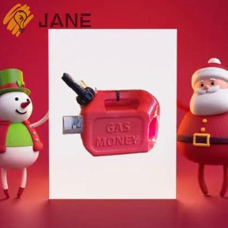 Jane จี้ถังแก๊สพลาสติก รูปถังแก๊ส สีแดง สําหรับตกแต่งบ้าน เทศกาลคริสต์มาส