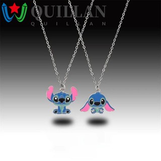 Quillan Lilo &amp; Stitch จี้ Kawaii การ์ตูน สร้อยคอแขวน เครื่องประดับ สร้อยคอ เครื่องประดับ อะนิเมะ