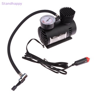 Standhappy ใหม่ ชุดปั๊มลมยางรถยนต์ แบบพกพา 12V 300psi 15LPM