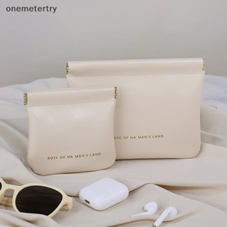 Onem กระเป๋าใส่เหรียญ ผ้าอนามัย แบบพกพา ขนาดเล็ก ปิดเองได้