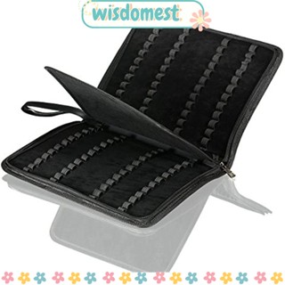 Wisdomest กระเป๋าใส่ปากกา หนัง PU มีซิป จุของได้เยอะ สําหรับสํานักงาน ธุรกิจ