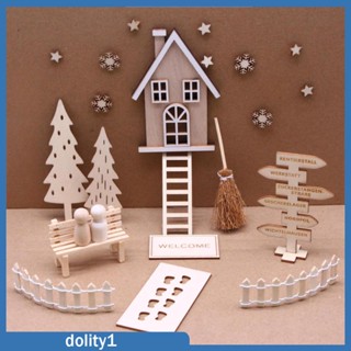 [Dolity1] ฉากชีวิตคริสต์มาส 1/12 สําหรับตกแต่งบ้านตุ๊กตา