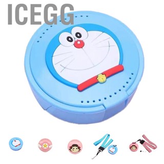 Icegg Retainer Case Travel Portable Cartoon Cute Mouth Guard  Aligner Container for Men Women