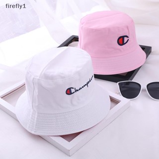 [Firefly] Champion หมวกบักเก็ต ผ้าฝ้าย ระบายอากาศ สองด้าน แฟชั่น Unisex [TH]