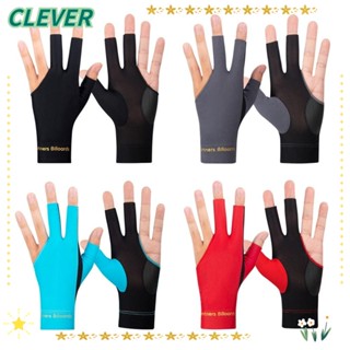 Clever ถุงมือบิลเลียด ยืดหยุ่น ระบายอากาศ มือซ้าย