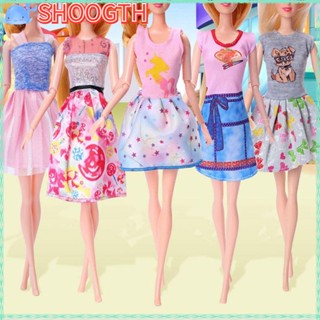 Shoogth ชุดเดรสตุ๊กตา ขนาด 30 ซม. ของเล่นสําหรับเด็กผู้หญิง DIY