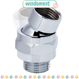 Wisdomest อะแดปเตอร์หัวต่อฝักบัวอาบน้ํา หมุนได้ 360 องศา ปรับได้