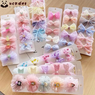 Wonder กิ๊บติดผมแฟชั่น สีสันสดใส เครื่องประดับผม 5 ชิ้น