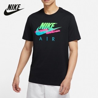 Nike ของแท้ 100% เสื้อยืดลําลอง แขนสั้น คอกลม พิมพ์ลาย ใส่สบาย แนวสตรีท หลากสี สําหรับผู้ชาย DR0984