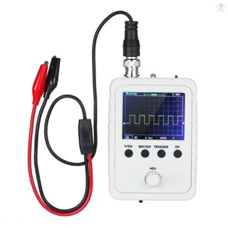 2.4-inch TFT Digital Oscilloscope Kit with Power Adapter and BNC-Clip Cable Probe (Assembled Finished Machine)