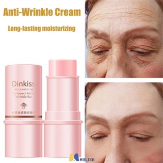 Dinkiss Six Peptides กระชับและต่อต้านริ้วรอย Stick สำหรับลดคอและตา Fine Lines, ให้ความชุ่มชื้นและบำรุงผิวครีมต่อต้านริ้วรอย Powder Stick MOLISA