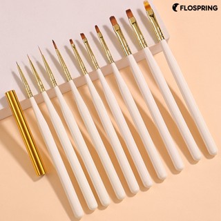 Flospring แปรงต่อเล็บเจล แปรงสร้างเล็บเจล แปรงซับเล็บ แปรงแต่งแต้มจุด ปากกาบ้าน DIY อุปกรณ์ร้านทําเล็บ