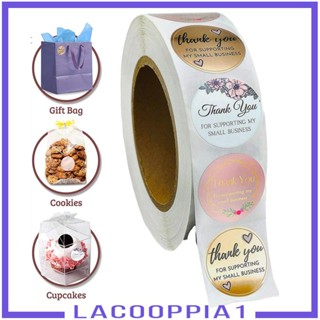 [Lacooppia1] สติกเกอร์ฉลาก Thank You สําหรับติดตกแต่งซองจดหมาย ของขวัญ