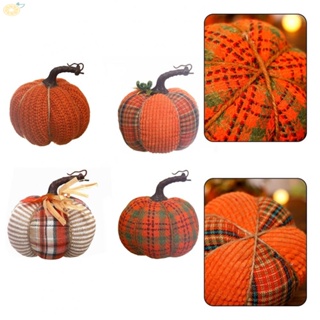 【VARSTR】Artificial Pumpkins Decoration Fabric+PP Cotton Fake Pumpkin Fall Wreath